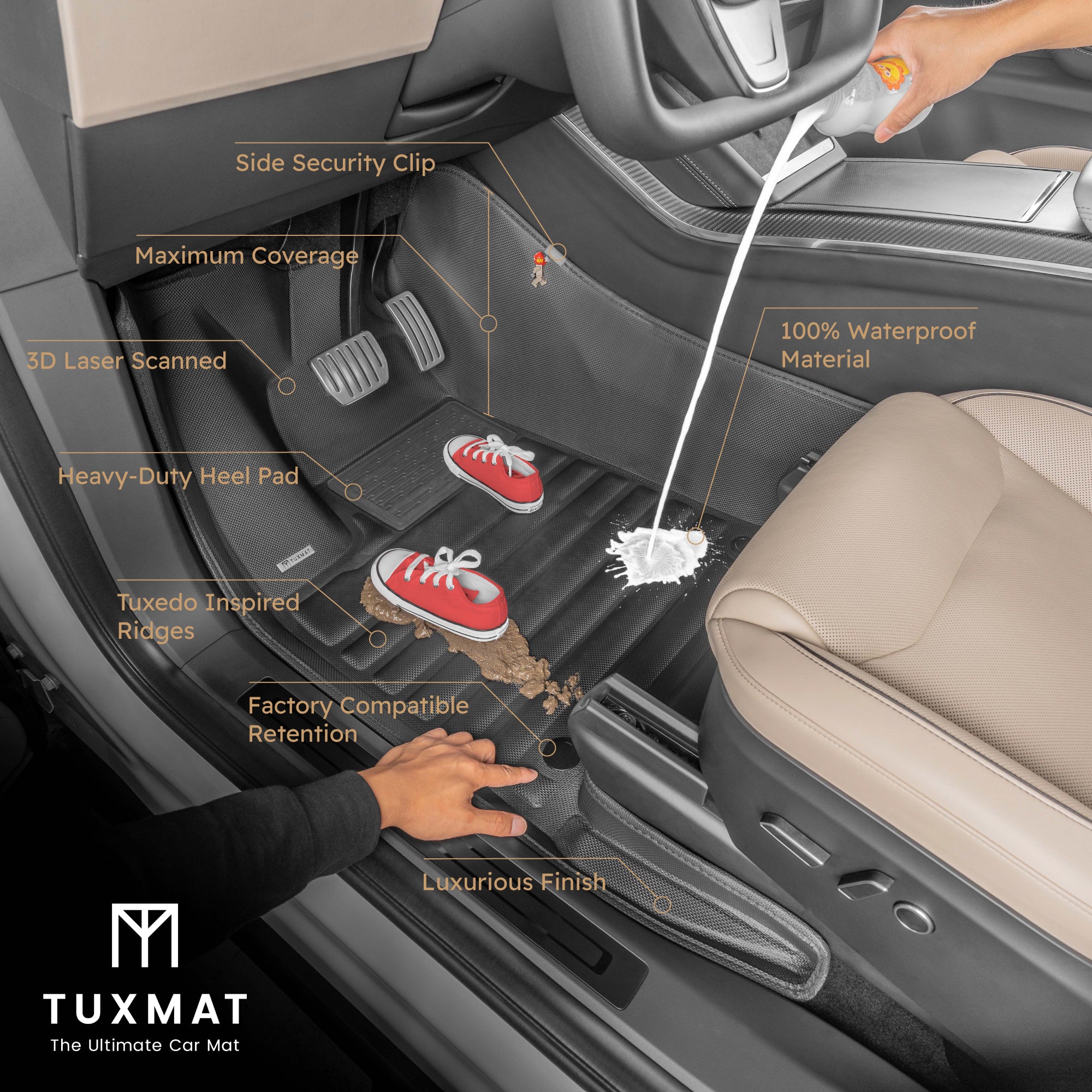 Pacifica Custom Car Mats | Extreme Coverage | TuxMat